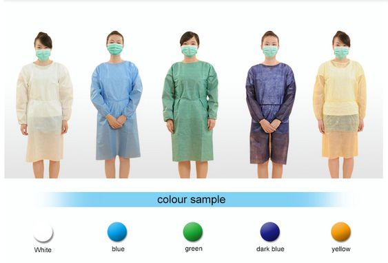 乾燥した、換気された倉庫の貯蔵を用いる青く使い捨て可能な保護つなぎ服