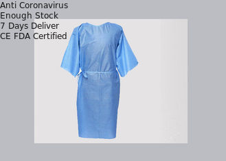 医療センターのためのGown 30gsm 50gsm流動抵抗力がある使い捨て可能な博士