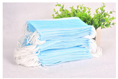 Blue Disposable Mask Personal Safety Non Woven Face Mask For Beauty Salon