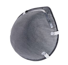 Disposable FFP2 Mask Industrial Use , Grey Particulate Respirator Mask